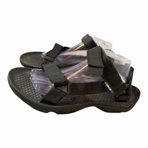 TEVA Mens Hurricane 3 Sport Solid Black Strappy Sandals Hiking Outdoor  US M 11